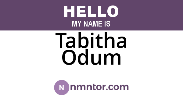 Tabitha Odum