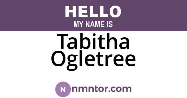 Tabitha Ogletree