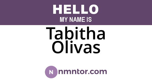 Tabitha Olivas