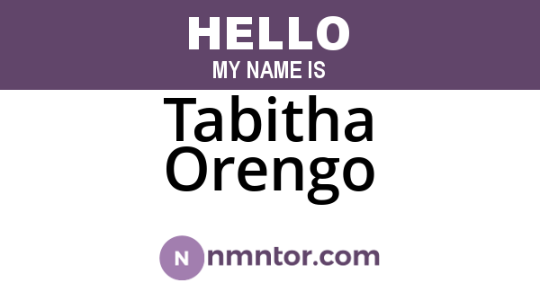 Tabitha Orengo