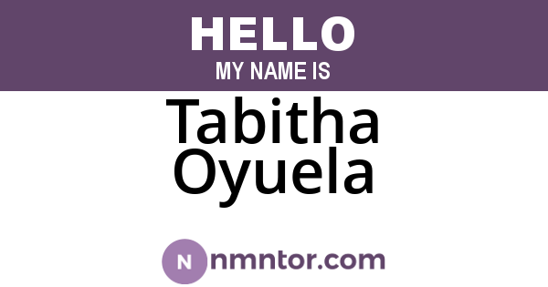 Tabitha Oyuela