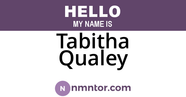 Tabitha Qualey