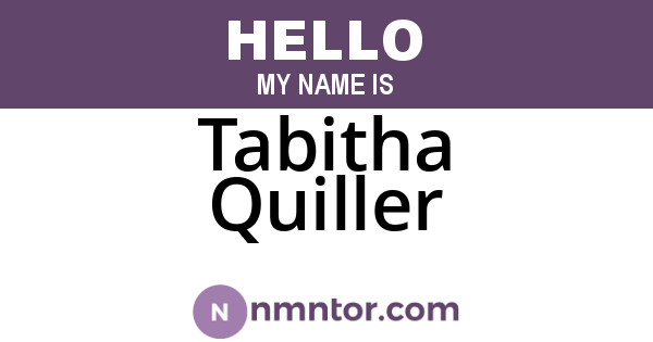 Tabitha Quiller