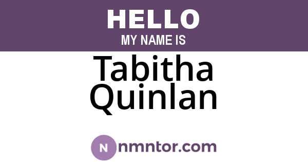 Tabitha Quinlan