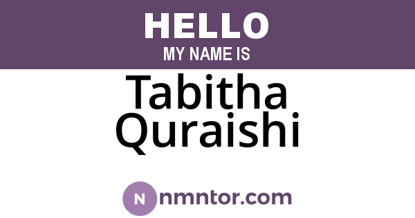 Tabitha Quraishi