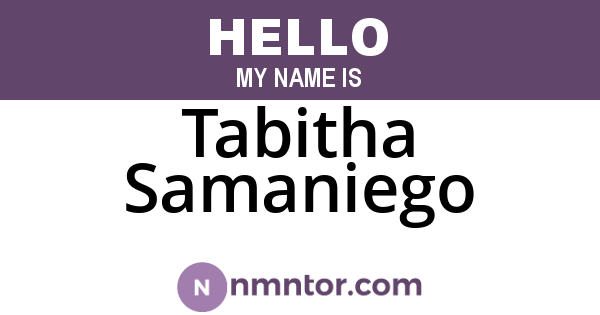 Tabitha Samaniego