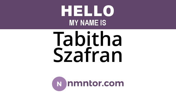 Tabitha Szafran