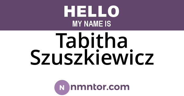 Tabitha Szuszkiewicz
