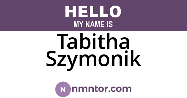 Tabitha Szymonik