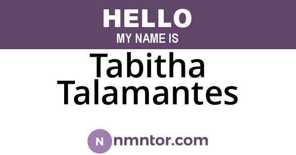 Tabitha Talamantes