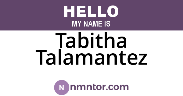 Tabitha Talamantez