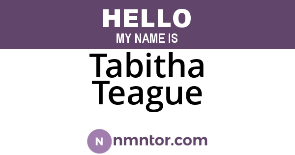 Tabitha Teague