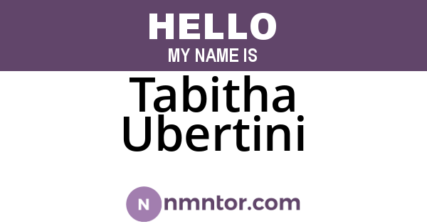 Tabitha Ubertini