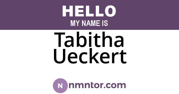 Tabitha Ueckert