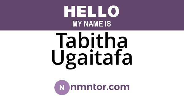 Tabitha Ugaitafa