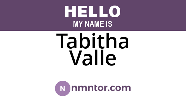 Tabitha Valle