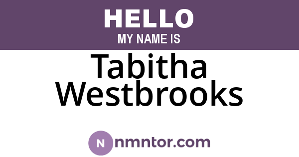 Tabitha Westbrooks
