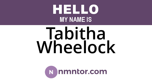 Tabitha Wheelock