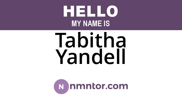 Tabitha Yandell