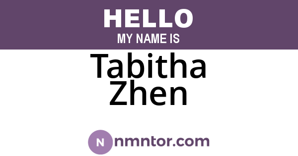 Tabitha Zhen