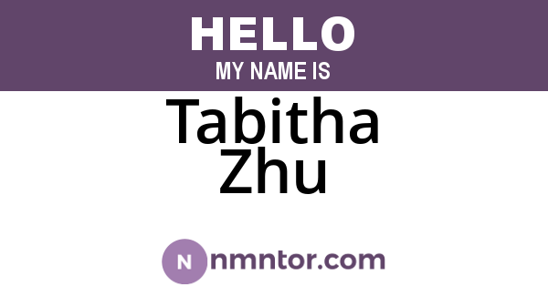 Tabitha Zhu
