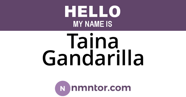 Taina Gandarilla