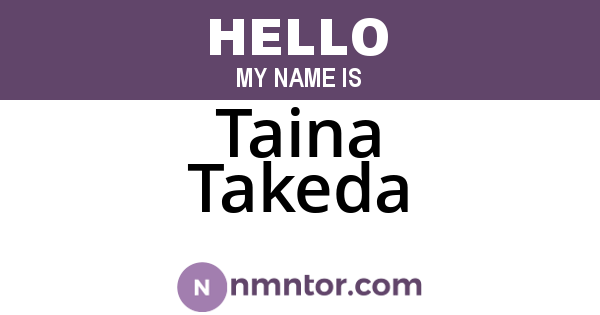 Taina Takeda