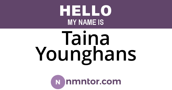 Taina Younghans
