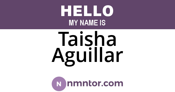 Taisha Aguillar