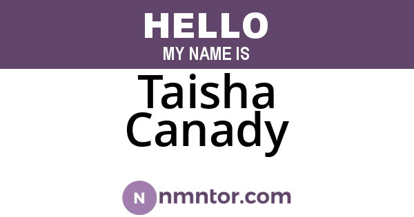 Taisha Canady