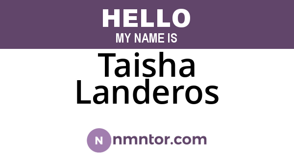 Taisha Landeros