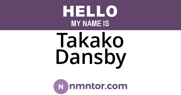 Takako Dansby