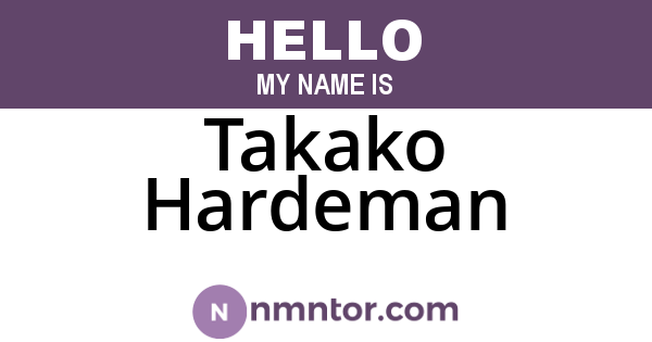 Takako Hardeman