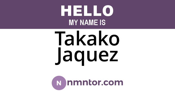 Takako Jaquez