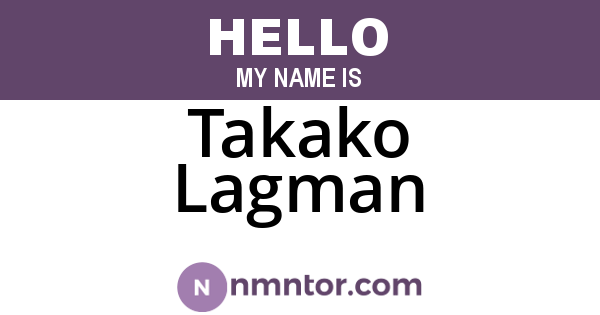 Takako Lagman