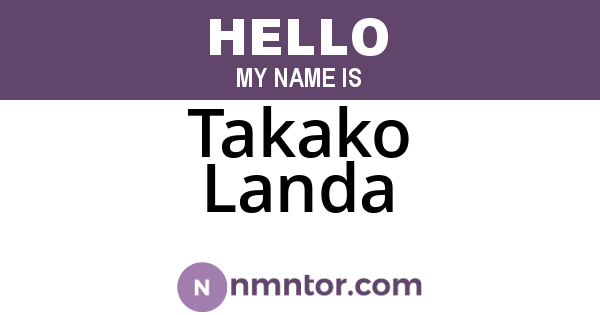 Takako Landa
