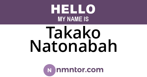 Takako Natonabah