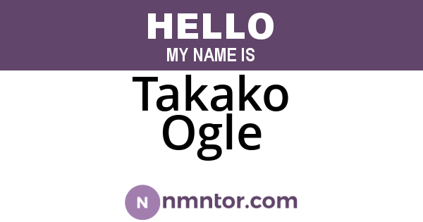 Takako Ogle