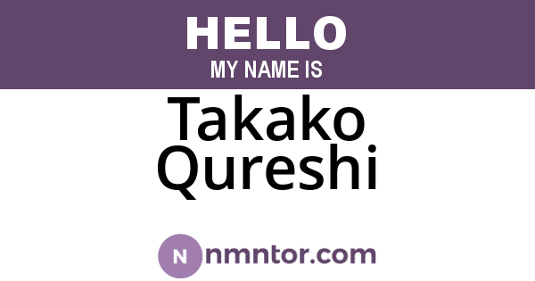 Takako Qureshi