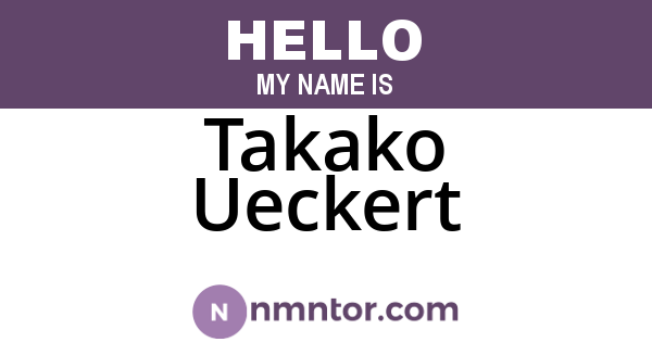 Takako Ueckert