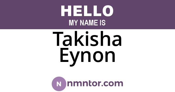 Takisha Eynon