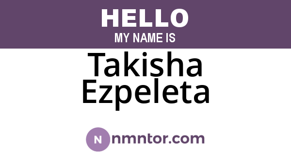 Takisha Ezpeleta