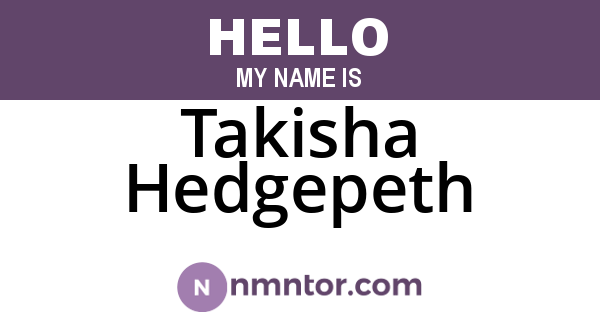 Takisha Hedgepeth