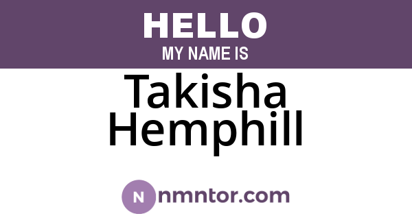 Takisha Hemphill