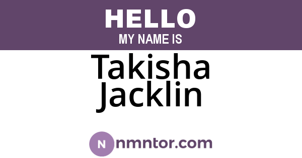 Takisha Jacklin