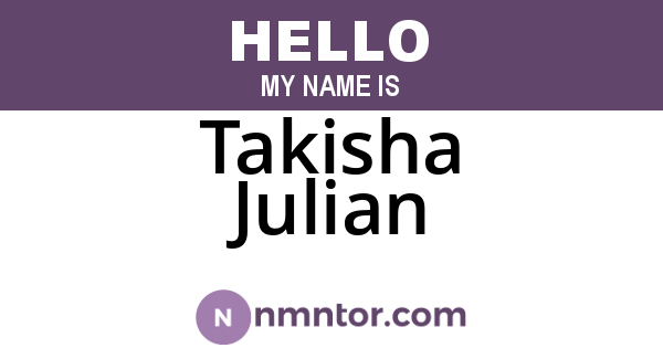 Takisha Julian