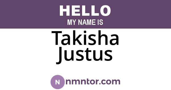 Takisha Justus