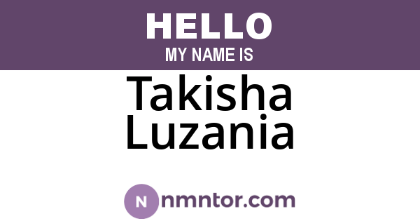 Takisha Luzania