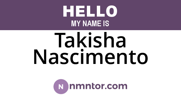 Takisha Nascimento