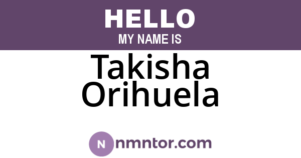 Takisha Orihuela